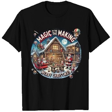 Discover Santa's Workshop Christmas Magic T Shirts
