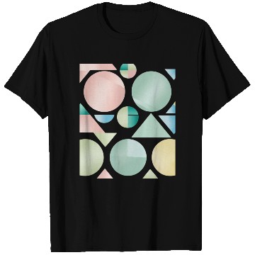 Discover Pastel Geometric Abstract Design T Shirts