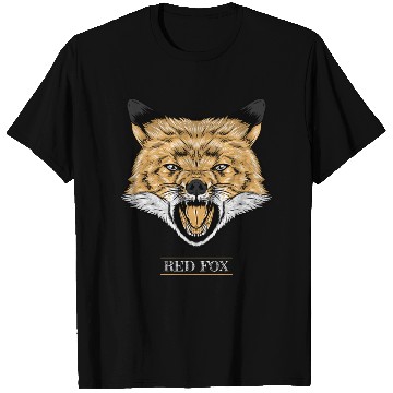 Discover Red Fox Illustration T Shirts