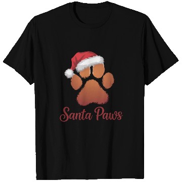 Discover Santa Paws Christmas T Shirts, Cute Pet Lovers Holid