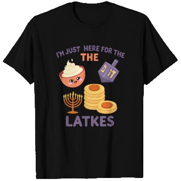 Discover I'm Just Here for the Latkes Fun Hanukkah Vibes T Shirts
