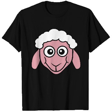 Discover Sheep Face Head Cute Small Baby Lamb Sweet Comic T Shirts