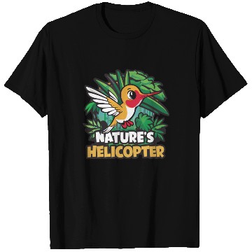 Discover Hummingbird Humor Nature's Helicopter Tropical T Shirts