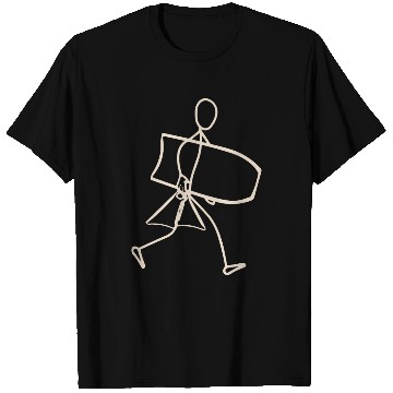 Discover Surfer walking with Bodyboard T Shirts