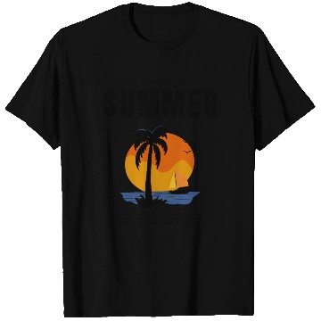 Discover Golden Horizons: Summer Sunset Design T Shirts