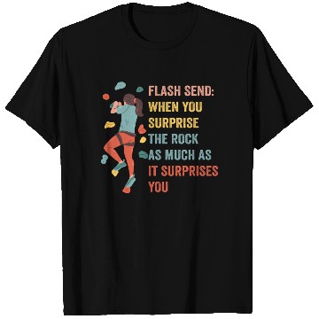 Discover Boulderer Flash Send Bouldering T Shirts