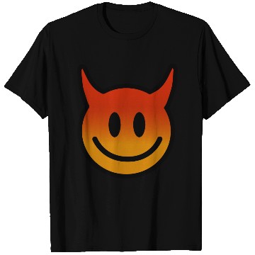 Discover Cute Devil Face – Mischief with a Grin T Shirts