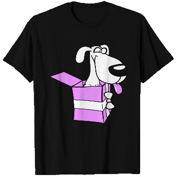 Discover Dog Pet Gift Box Funny Crazy Surprise Fun Puppy T Shirts