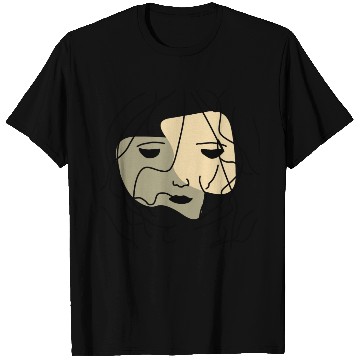Discover Minimalist Lonely Muted Face T Shirts