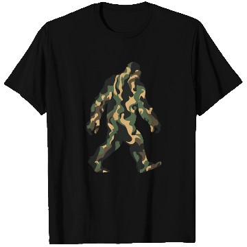 Discover Camouflage Bigfoot - Hidden in Plain Sight T Shirts