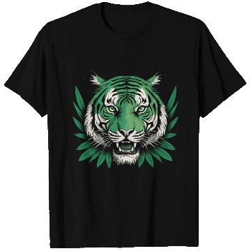 Discover Green Botanical Tiger T Shirts