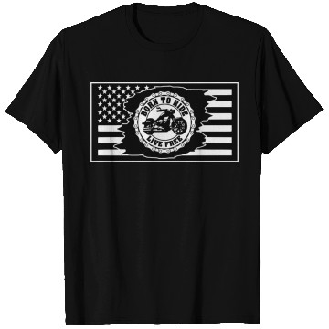 Discover American Flag Motorcycle Born To Ride T Shirts