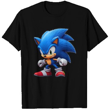 Discover Angry Blue Hedgehog T Shirts