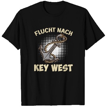 Discover Florida Sailing FLYING TO KEY-WEST Sunshine-State T Shirts