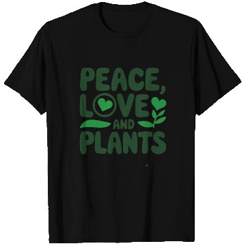 Discover Peace Love & Plants - Funny Garden Gift Idea T Shirts