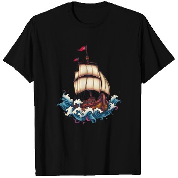 Discover Pirate ship T Shirts