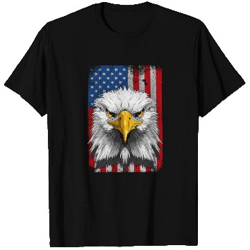 Discover American Flag Patriotic Eagle 4th of July T Shirts