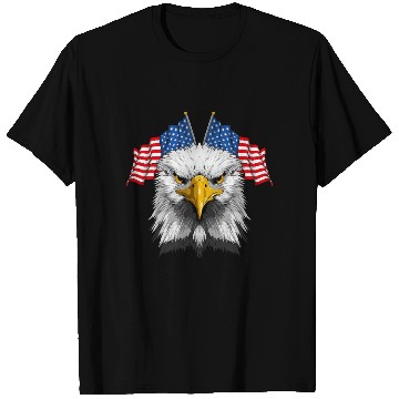Discover American Flag Patriotic Eagle 4th of July T Shirts