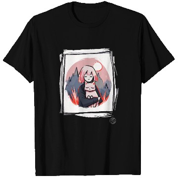 Discover Girl with a Cat T Shirts