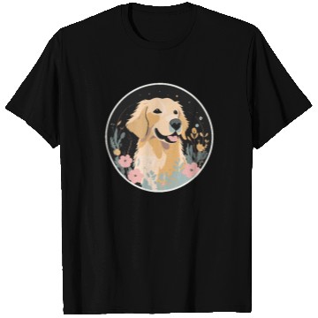 Discover Golden Retriever Floral Bliss T Shirts