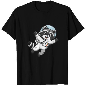 Discover Astro Racoon for Kids Astronaut T Shirts