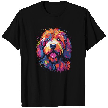 Discover Watercolor Colorful Labradoodle T Shirts
