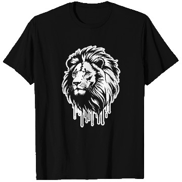 Discover White Lion King Graffiti Style Art Printed T Shirts