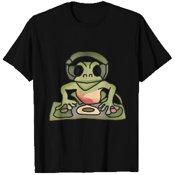 Discover Street Retro Frog with Headphones | Funny T Shirts
