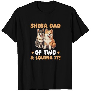 Discover Shiba Inu Shiba Dad Of Two T Shirts