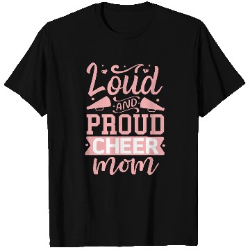 Discover Loud And Proud Cheer Mom Heart Cheerleader Sports T Shirts