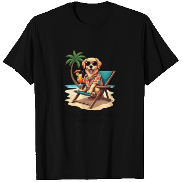 Discover Golden Retriever Beach Vibes T Shirts
