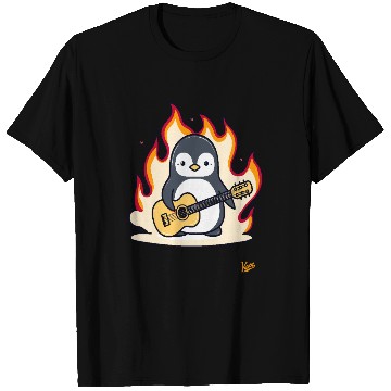 Discover Music Guitar Penguin T Shirts
