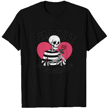 Discover Dead Inside But It's Valentine's | Funny Men's T Shirts