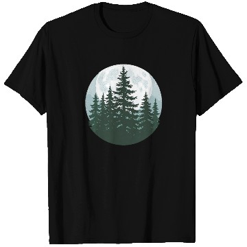 Discover Trees Wildlife Nature Forest Silhouette T Shirts