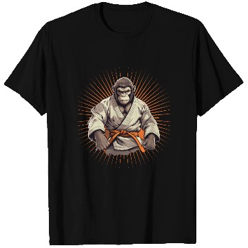Discover Karate Judo Monkey Chimpanzee Martial arts T Shirts