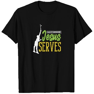 Discover Tennis Jesus Serves Inspirational Design T Shirts