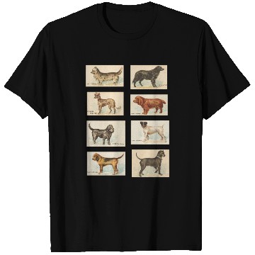 Discover Vintage Dog Illustration Collection T Shirts