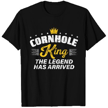 Discover Cornhole King THE LEGEND HAS ARRIVED Cornhole Gift T Shirts