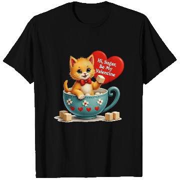 Discover Hi Sugar Vintage Kitten Valentine s Day Card T Shirts