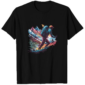 Discover Hiking Adventure Wild Nature for a Hiker T Shirts