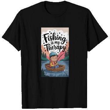 Discover Fishing Is My Therapy – Relaxing Fishing Artwork T Shirts