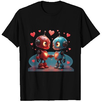 Discover Cute Robot Hearts T Shirts