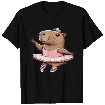 Discover Ballerina Capybara Ballet Dance Plié, Chassé Jetté T Shirts