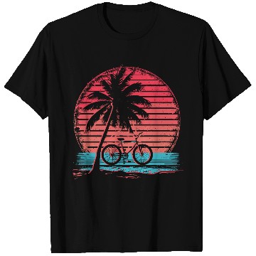 Discover Cycling Synthwave T Shirts