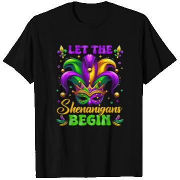 Discover Let the Shenanigans Begin Mardi Gras Design T Shirts