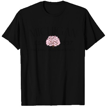 Discover Michigan Apple Blossom State T Shirts