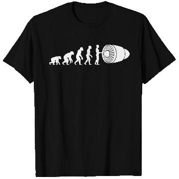 Discover Human Evolution: Aircraft Mechanic T Shirts