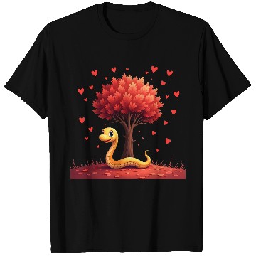 Discover I love my snake heart tree T Shirts