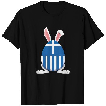 Discover Rabbit Bunny Greece Flag Greek Flag T Shirts