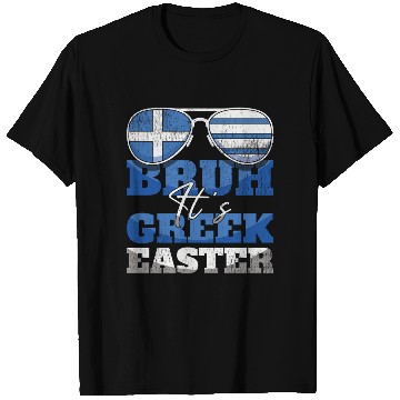 Discover Bruh It's Greek Easter Greece Flag Greek Flag T Shirts